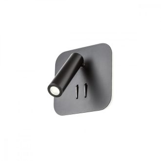 PICCOLO-LED-fali-lámpa-fekete-USB-kimenet