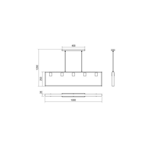 TIMBER-függőlámpa-modern-5X42W-natúr-fa