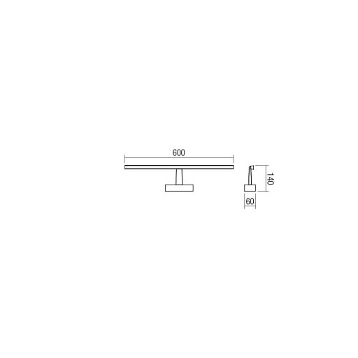 NEPTUNE-LED-fali-lámpa-modern-12W-4000K-króm