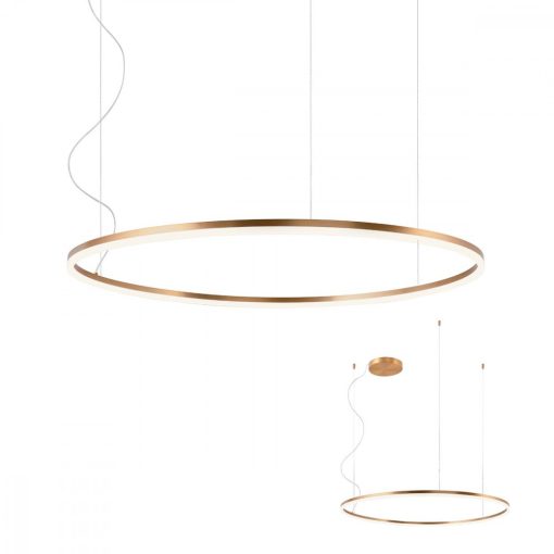 ANILLOS-LED-csillár-100-cm-átm-bronz-színű