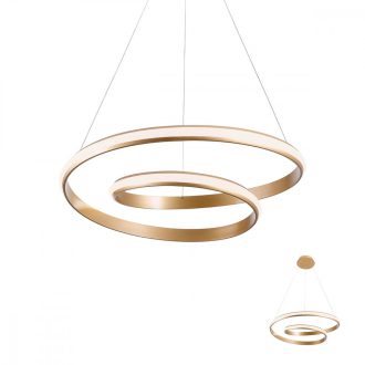 GUSANO-LED-csillár-bronz-kis-méret