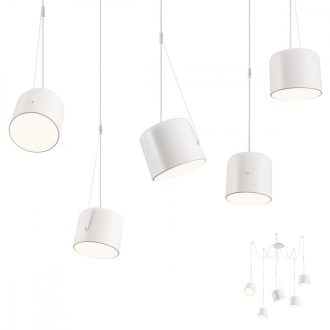 DODO-függőlámpa-5-karú-fehér