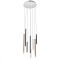 PALOS Modern LED csillár króm/fekete/matt bronz, 3456 lumen