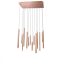 PALOS Modern LED csillár matt bronz, 6048 lumen