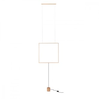 SLICK Modern LED függőlámpa matt arany, 2898 lumen, szögletes