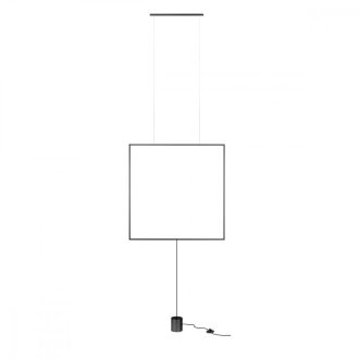 SLICK Modern LED függőlámpa matt fekete, 3726 lumen