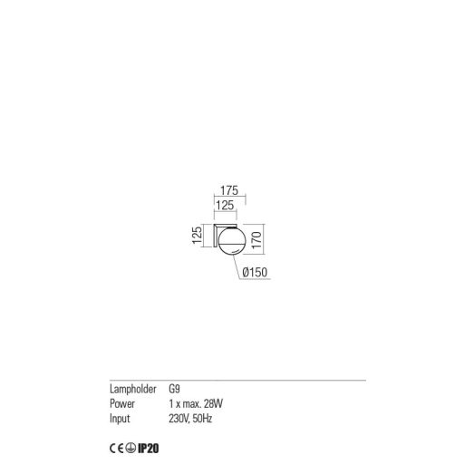 SFAIRA Modern fali lámpa matt arany opál/átlátszó