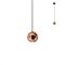 GLOBULO Modern LED függőlámpa matt fekete, 459 lumen, rose-gold