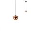 GLOBULO Modern LED függőlámpa matt fekete, 459 lumen, rose-gold