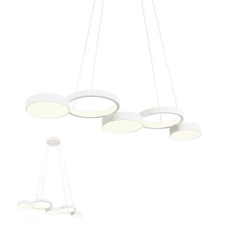 CRONOS modern LED függőlámpa, matt fehér, 65W, 3000K, 3913lm