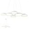 CRONOS modern LED függőlámpa, matt fehér, 65W, 3000K, 4137lm