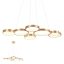 CRONOS modern LED függőlámpa, bronz, 65W, 3000K, 4137lm