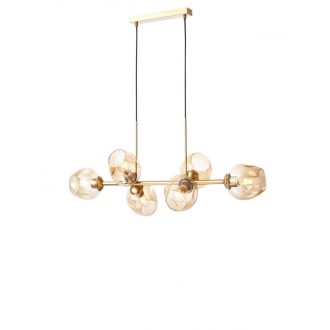 PIERCE modern függőlámpa 6xE27, matt arany