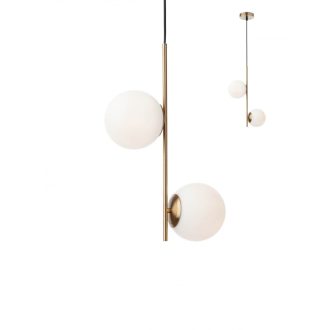 NIVA modern függőlámpa 2xE14, matt arany