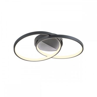 ESPIRAL modern LED mennyezeti lámpa, matt fekete, 33W, 3000K, 2440lm