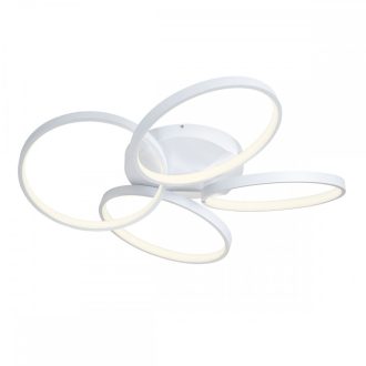 ESPIRAL modern LED mennyezeti lámpa, matt fehér, 64W, 3000K, 4380lm