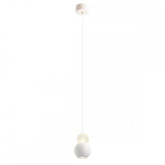 AOBA modern LED függőlámpa, matt fehér, 8W, 3000K, 518lm
