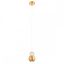 AOBA modern LED függőlámpa, eloxált sárgaréz-arany, 8W, 3000K, 518lm