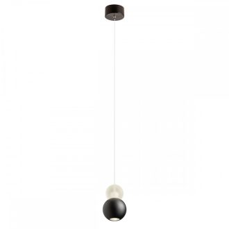 AOBA modern LED függőlámpa, matt fekete, 8W, 3000K, 518lm
