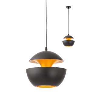 LAMPU modern függőlámpa 1xE27, fekete