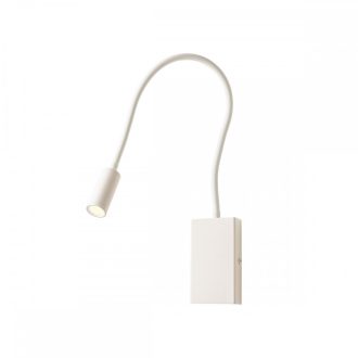 WALLIE modern LED fali lámpa, matt fehér, 3W, 3000K, 135lm
