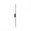 STICK modern LED fali lámpa, matt fekete, 24W, 3000K, 1172lm