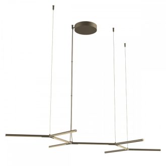 STICK modern LED függőlámpa, matt sárgaréz, 65W, 3000K, 4253lm