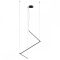 STICK modern LED függőlámpa, matt fekete, 36W, 3000K, 2641lm