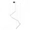STICK modern LED függőlámpa, matt fekete, 48W, 3000K, 3252lm