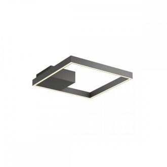 FEBE modern LED fali/mennyezeti lámpa, matt fekete, 30W, 3000K, 1657lm