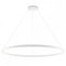 FEBE modern LED függőlámpa, matt fehér, 75W, 3000K, 4875lm, Ø120 cm, kerek