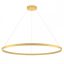 FEBE modern LED függőlámpa, matt arany, 75W, 3000K, 4875lm, Ø120 cm, kerek