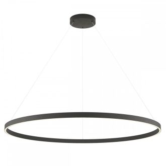 FEBE modern LED függőlámpa, matt fekete, 75W, 3000K, 4290lm