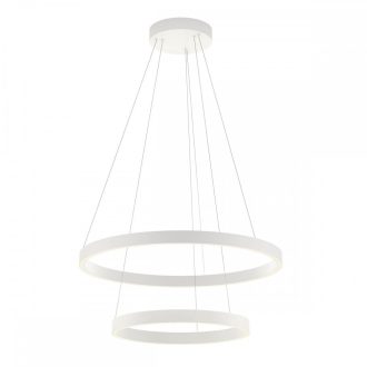 FEBE modern LED függőlámpa, matt fehér, 62W, 3000K, 4030lm