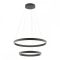 FEBE modern LED függőlámpa, matt fekete, 62W, 3000K, 3465lm