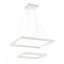 FEBE modern LED függőlámpa, matt fehér, 75W, 3000K, 4875lm, szögletes