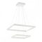 FEBE modern LED függőlámpa, matt fehér, 75W, 4000K, 5100lm, szögletes