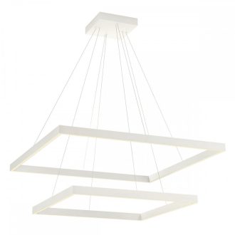 FEBE modern LED függőlámpa, matt fehér, 100W, 3000K, 6500lm