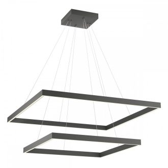FEBE modern LED függőlámpa, matt fekete, 100W, 4000K, 5984lm