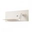 BROOK modern LED fali lámpa, matt fehér, 8W, 3000K, 733lm