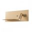 BROOK modern LED fali lámpa, matt arany, 8W, 3000K, 733lm