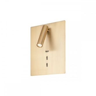 ZEN modern LED fali lámpa, szálcsiszolt bronz, 19W, 3000K, 860lm