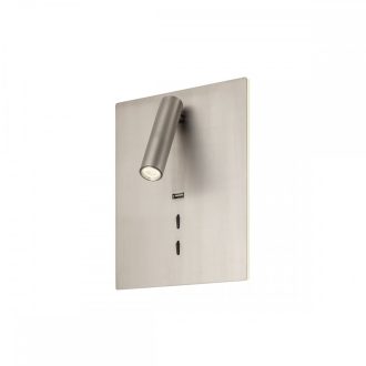 ZEN modern LED fali lámpa, szatén nikkel, 19W, 3000K, 860lm