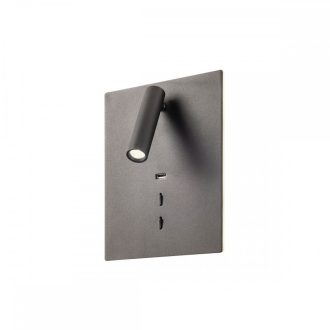 ZEN modern LED fali lámpa, matt fekete, 19W, 3000K, 860lm