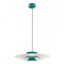 FARGO modern LED függőlámpa, matt zöld/matt fehér, 16.5W, 910lm
