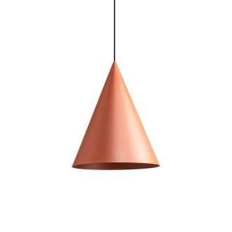 KONOS modern függőlámpa 1xE27, matt vörösesbarna, Ø35 cm, max. 42W
