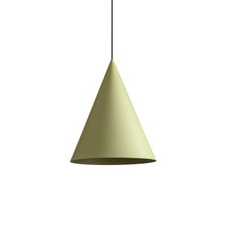 KONOS modern függőlámpa 1xE27, matt olívazöld, Ø35 cm, max. 42W