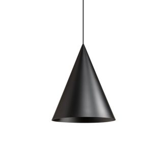 KONOS modern függőlámpa 1xE27, matt fekete, Ø35 cm, max. 42W