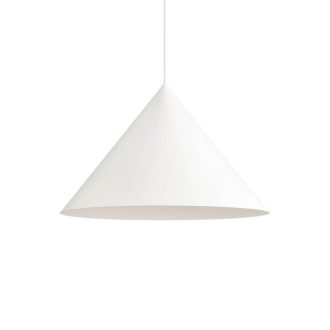 KONOS modern függőlámpa 1xE27, matt fehér, Ø55 cm, max. 42W