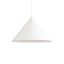 KONOS modern függőlámpa 1xE27, matt fehér, Ø55 cm, max. 42W